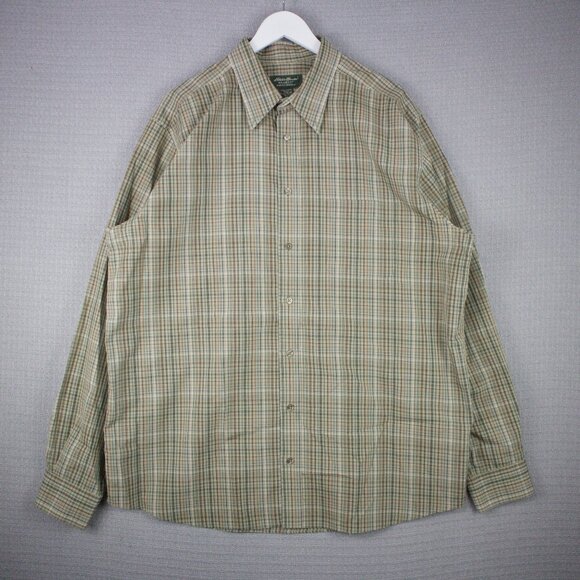Eddie Bauer Relax Fit Wrinkle Resistant Button Up XL - Picture 1 of 5